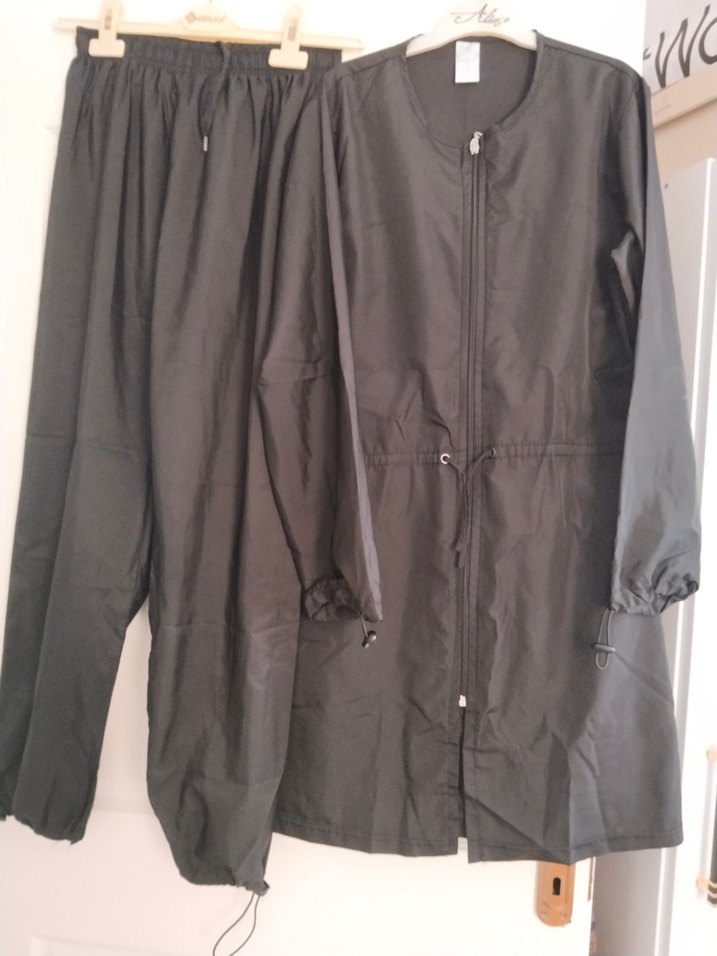 Siyah Uzun Kadın Haşema Takımı - Görsel 2