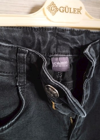 siyah kargo kız çocuk pantolon - Görsel 2