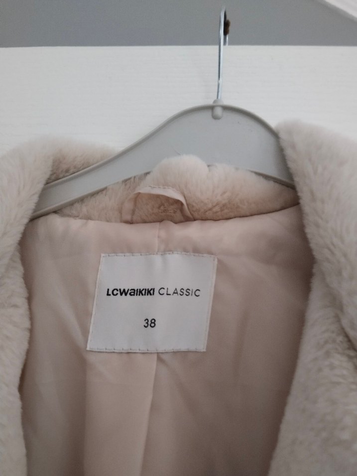 Bej Midi Boy Kadın Kaban - Görsel 2