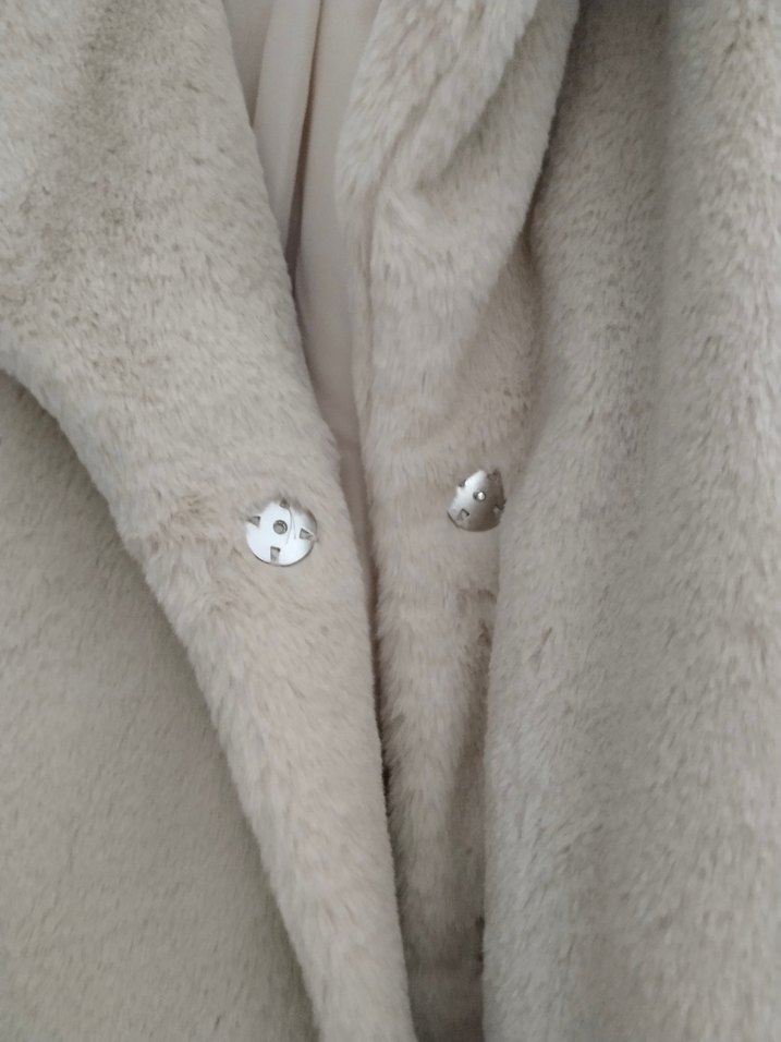 Bej Midi Boy Kadın Kaban - Görsel 3