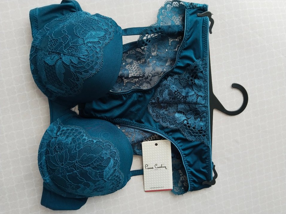 Nakışlı Mavi Bohem Sütyen Takımı - Görsel 2