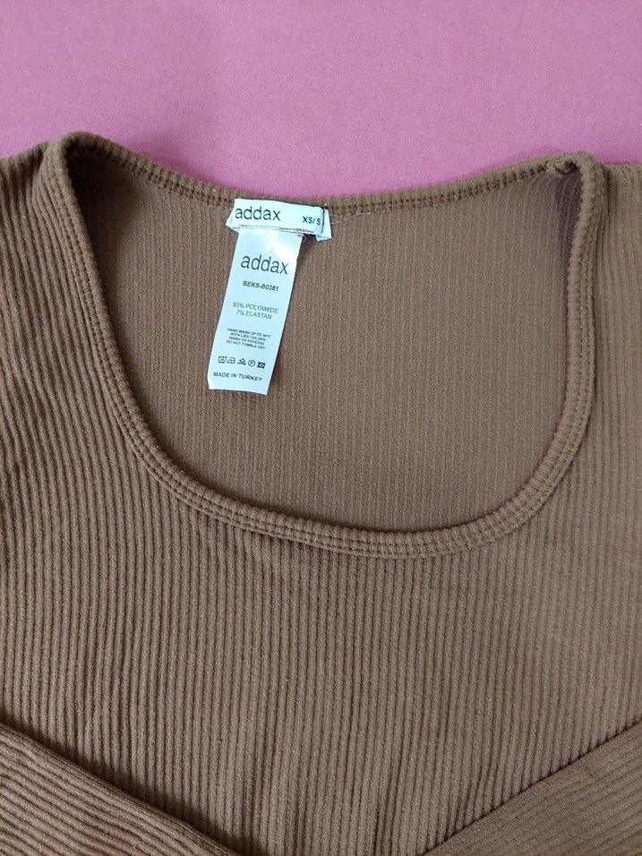 Kadın Uzun Kollu Crop Top spor üst - Görsel 2