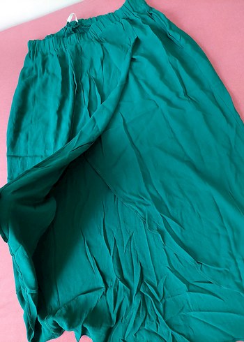 yeşil kapaklı her iki yanı cepli etek - Görsel 3