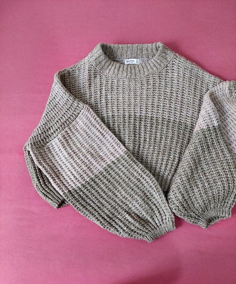 Stradivarius örme kazak modeli - Görsel 3