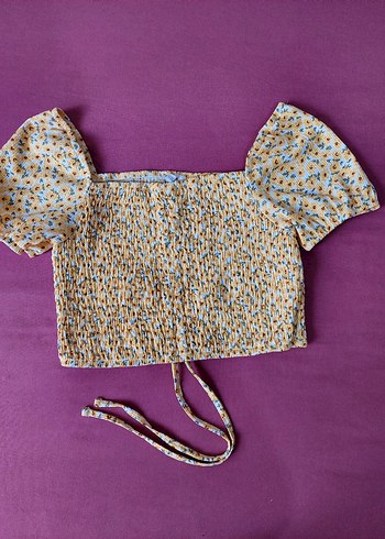 Dantel Detaylı Bohem Mini Bluz - Görsel 2