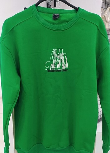 Defacto Yeşil şardonlu sweat
