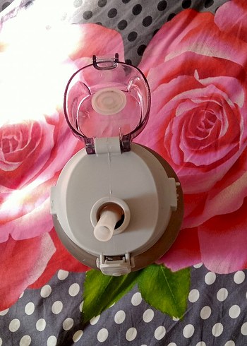 bej büyük su şişesi suluk - Görsel 7