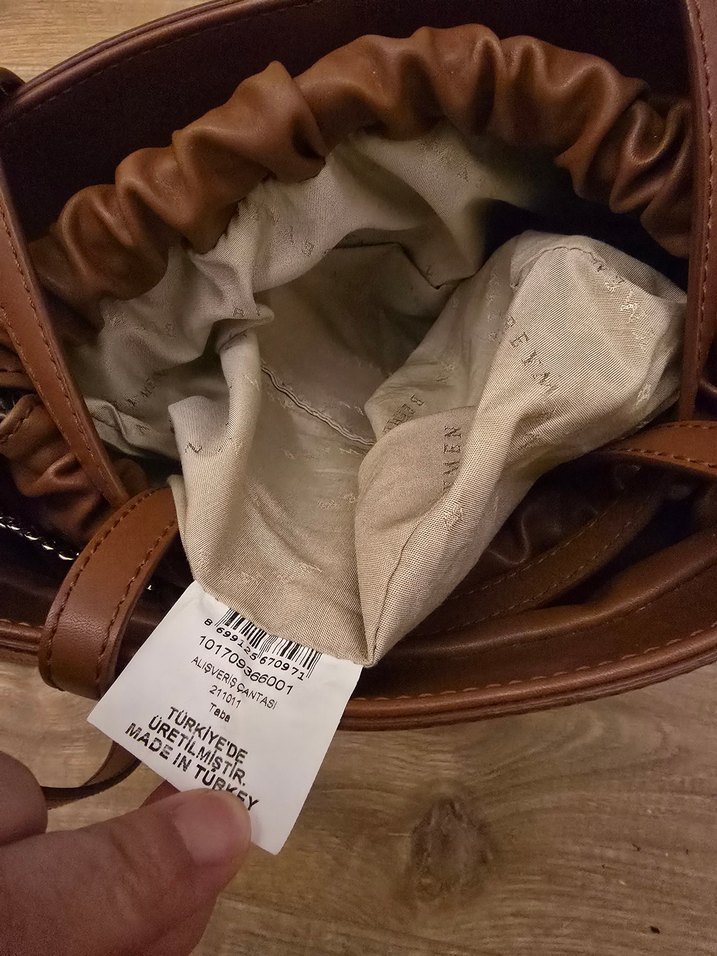 Beymen Kahverengi Deri Kadın Çanta - Görsel 3