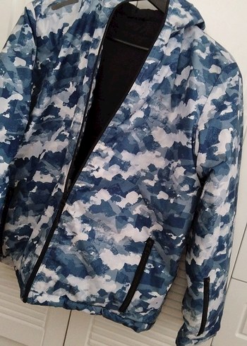 Erkek Çocuk Kamuflaj Desenli Fermuarlı Mont - Görsel 9