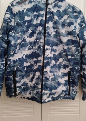 Erkek Çocuk Kamuflaj Desenli Fermuarlı Mont - Görsel 4