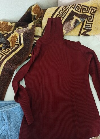 Bordo boğazlı kazak 