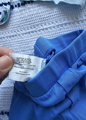 6 Ay Beden mavi Renk Erkek bebek şort 