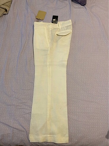 sıfır mango keten pantolon