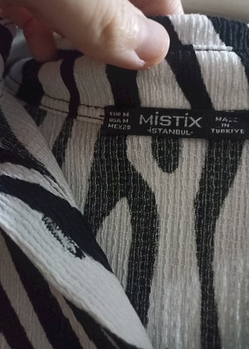 Diğer Zebra Desenli Uzun Kollu Gömlek