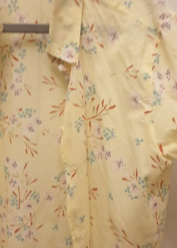 BENETTON Sarı Bohem Uzun Kollu Gömlek - Görsel 3