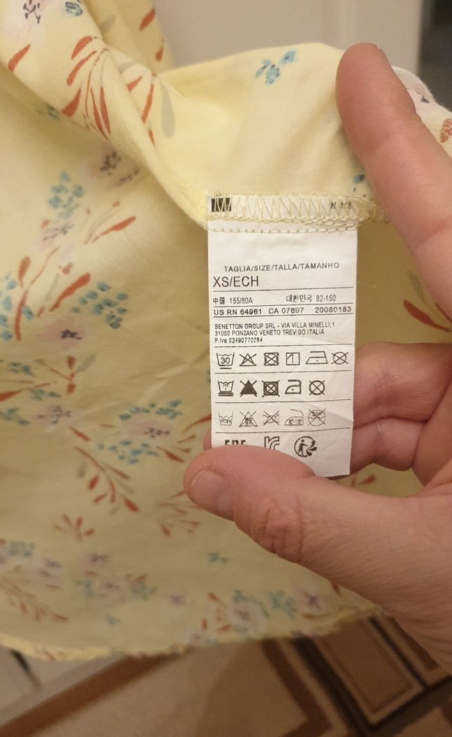 BENETTON Sarı Bohem Uzun Kollu Gömlek - Görsel 5