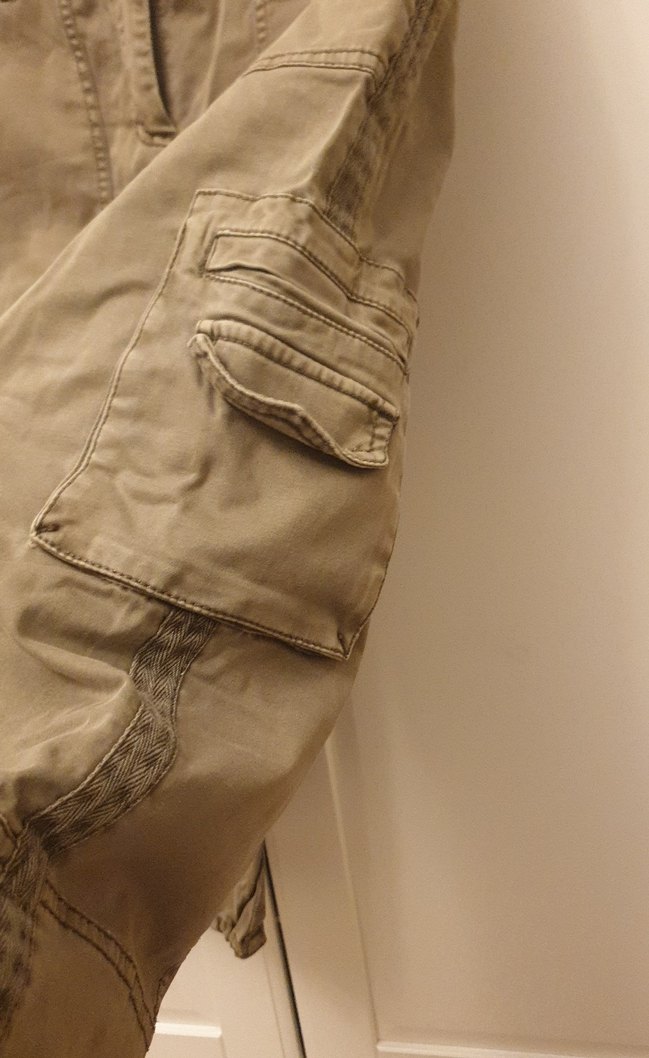 Kadın kanvas kargocu kapri - Görsel 3