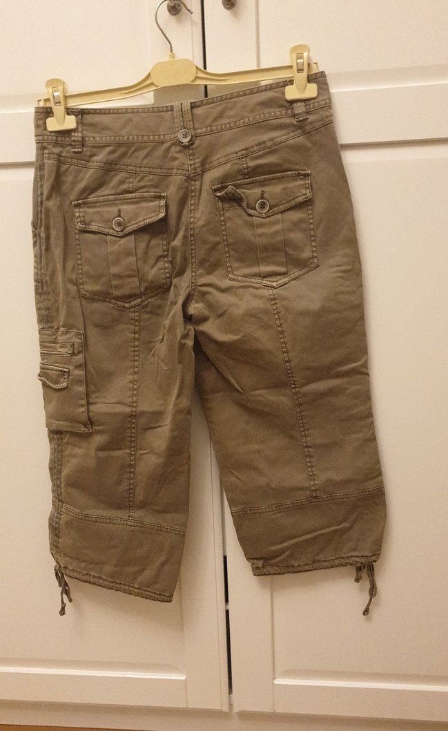 Kadın kanvas kargocu kapri - Görsel 4