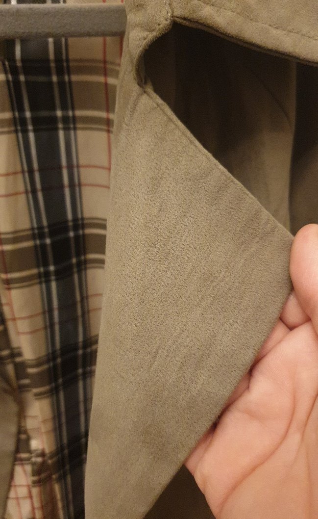 Bej Düğmeli Midi Kadın Trençkot - Görsel 5