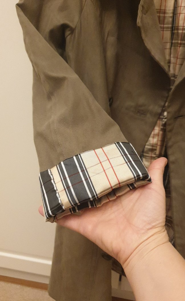 Bej Düğmeli Midi Kadın Trençkot - Görsel 4