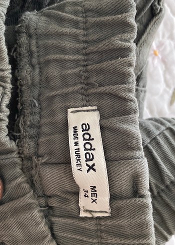 Addax Kemerli Kadın Keten Rahat Kesim Pantolon