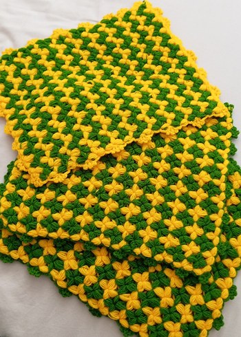 Çok Renkli Örgü Banyo Süngeri - Görsel 4