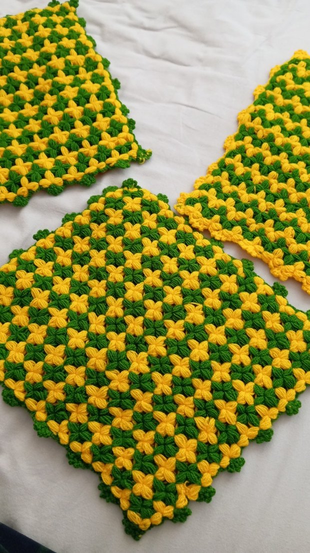 Çok Renkli Örgü Banyo Süngeri - Görsel 2