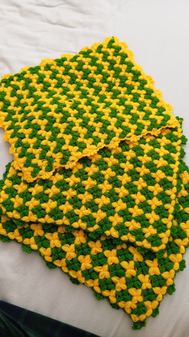 Çok Renkli Örgü Banyo Süngeri - Görsel 4