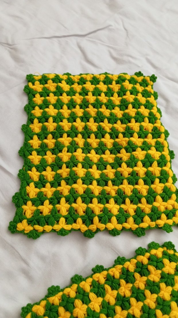 Çok Renkli Örgü Banyo Süngeri - Görsel 3