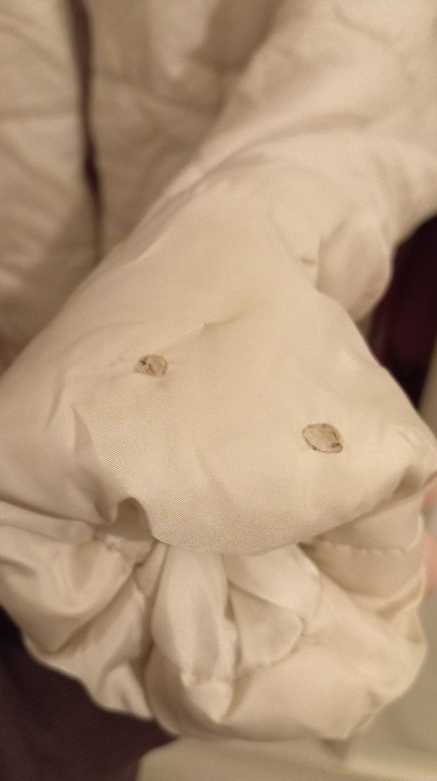 Düğmeli Beyaz Kadın Kışlık Mont - Görsel 2