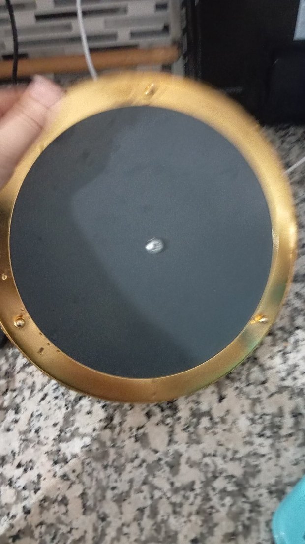 Parlak Altın Renkli Yuvarlak Aynali Tepsi - Görsel 3