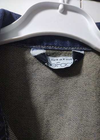 Lacivert Düğmeli Kadın Denim Ceket - Görsel 5