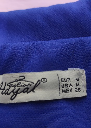 Mavi Kemerli Kısa Kadın Blazer Ceket - Görsel 7