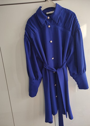 Parlak Mavi Kadın Uzun Kollu takım - Görsel 2