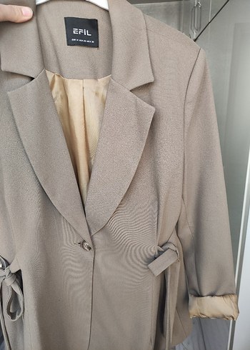 Kuşaklı Kadın Blazer Ceket - Görsel 2