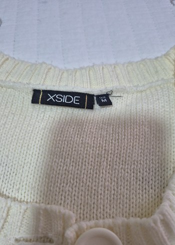 Kız Çocuk Beyaz Örgü Kolsuz Hırka - Görsel 2