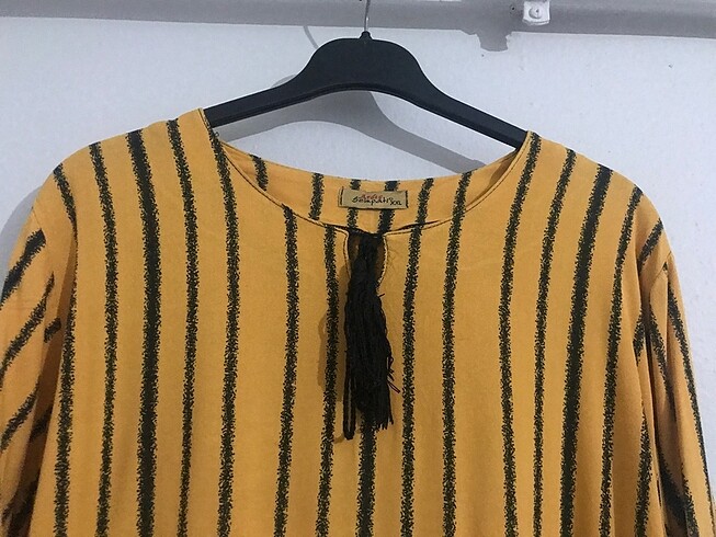 xxl Beden altın Renk Yazlık ince kumaş tunik