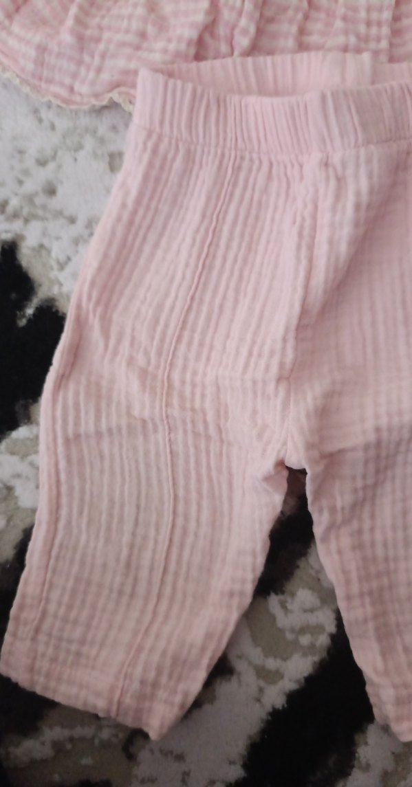 Dantelli Pembe Bebek Kız Takımı - Görsel 2