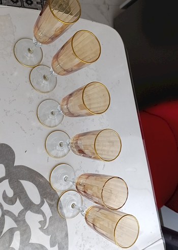 Bej Renkli Şampanya Kadehleri Seti - Görsel 3