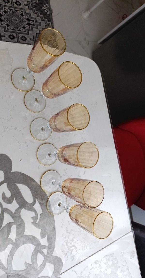 Bej Renkli Şampanya Kadehleri Seti - Görsel 3