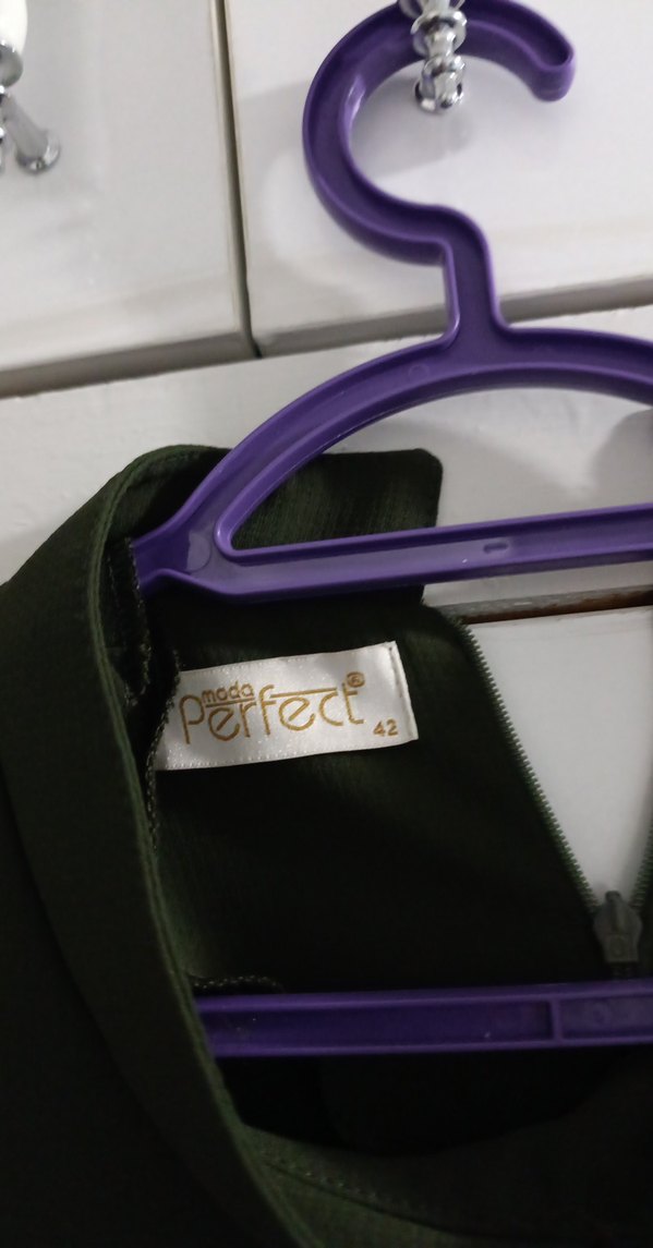 Uzun Kol Drapeli Siyah Ofis Tunik - Görsel 2