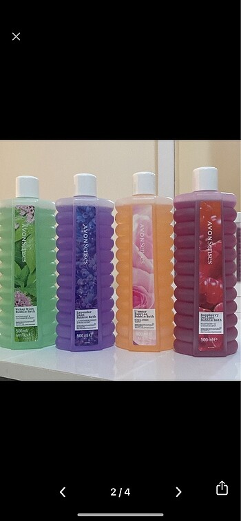 AVON 500 ml duş köpükleri 4 lü set