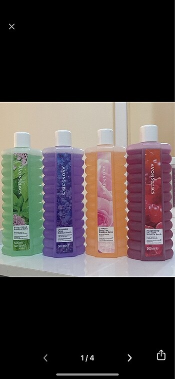 Avon AVON 500 ml duş köpükleri 4 lü set