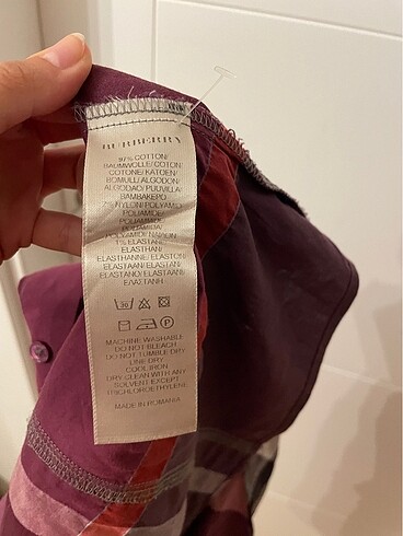 xs Beden mor Renk Burberry gömlek
