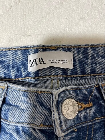 36 Beden mavi Renk Zara jean