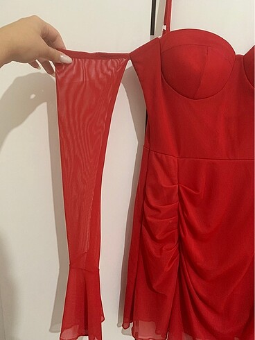 Zara Kırmızı elbise
