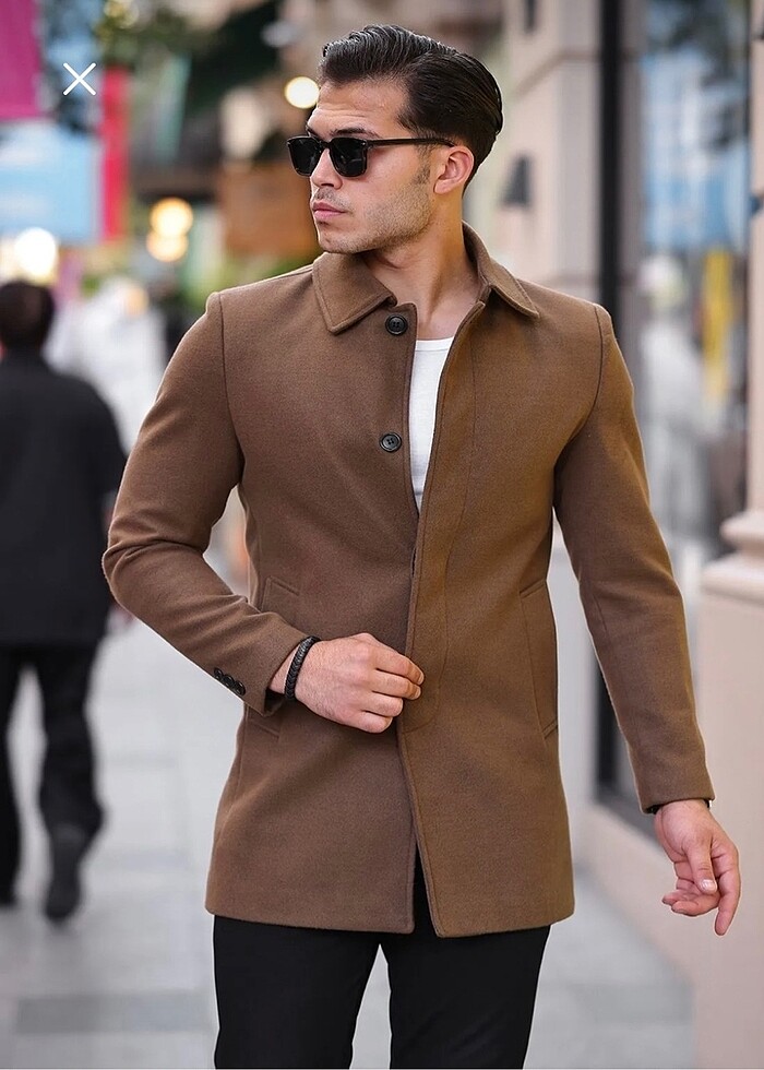 Dar kesim uzun kaşe kaban - Görsel 3