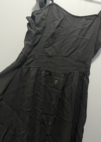 Lacivert Uzun yazlık Elbise - Görsel 3