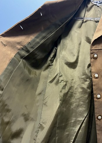 Hardal rengi Süet Kadın Ceketi - Görsel 4