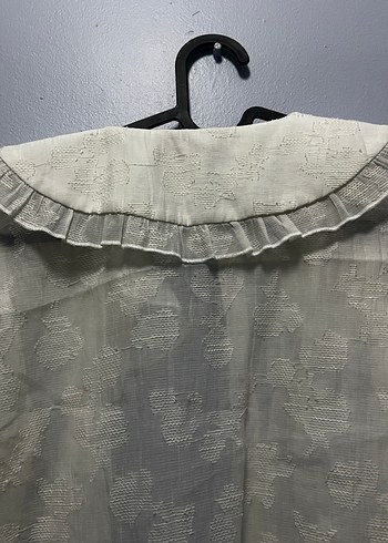 Bohem Beyaz Dantelli Kadın Gömlek - Görsel 5